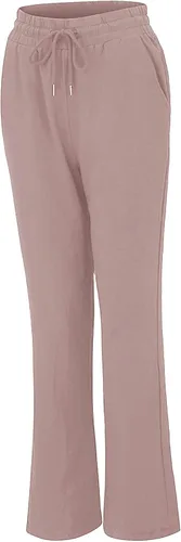 Vista 2 de PANOEGSN Pantalones de lino para mujer, de cintura alta, de algodón, rectos, con cordón, casuales, holgados, con bolsillos