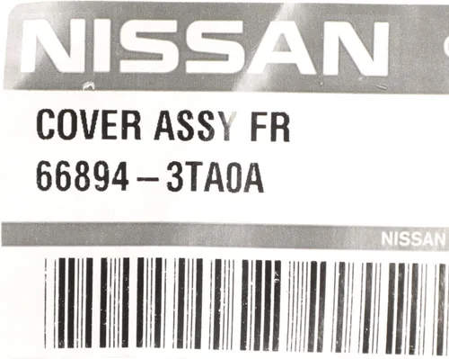 Vista 3 de Nissan Altima Right 2013-2015 - Cubierta de ajuste de cobertura de cobertura para el cohón del pasajero