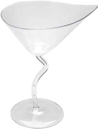 Vista 2 de Vasos de Martini de 3 onzas, 100 tazas de aperitivo, duraderos, desechables, vasos de postre de plástico transparente, para servir muestras