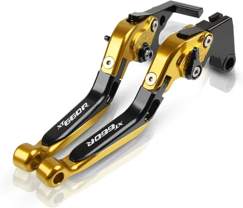 Vista 15 de Palanca de embrague de freno ajustable extensible para motocicleta Yamaha XT660R XT660 R 2014 2015 2016 2004-2017