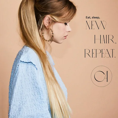 Vista 7 de CAISHA 24 "Hairpiece Cola de caballo Clip en la extensión de pelo largo recto negro H601