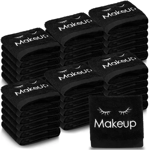 Vista 9 de Shimeyao Paños de maquillaje de 13 x 13 pulgadas, toallas de maquillaje reutilizables, paños desmaquillantes, toallas de limpieza facial, toallas