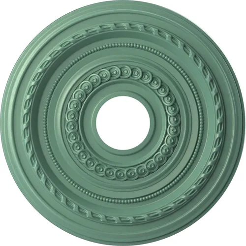 Vista 36 de Ekena Millwork CMP10CO Cole Medallón de techo de PVC termoformado (se adapta a toldos de hasta 4 1/4"), 10 "OD x 3 1/2" ID x 3/4" P