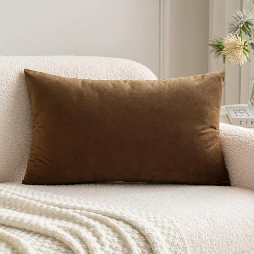 Vista 17 de MIULEE - Funda de almohada de terciopelo suave de lujo decorativa, funda de cojín rectangular única para sofá de primavera, dormitorio, automóvil