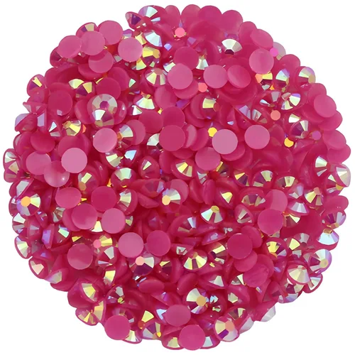 Vista 20 de 4500 diamantes de imitación SS6 de 0.079 in AB con parte trasera plana para uñas, manualidades, gemas redondas de brillo, cristales para bricolaje