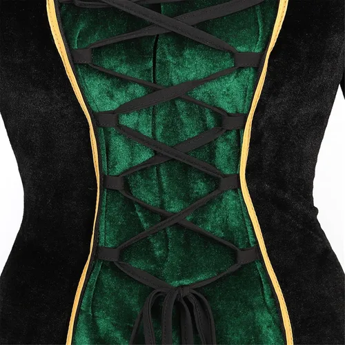 Vista 4 de Zhitunemi Renaissance Costumes for Women Dress Medieval Costume Womens Halloween Dress - Fairy Renaissance Festivals & Fairs