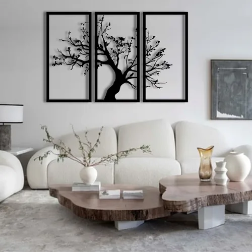 Vista 2 de Arte de pared de metal árbol de la vida, decoración de pared de metal árbol de la vida, decoración de pared de árbol de la vida, arte de pared