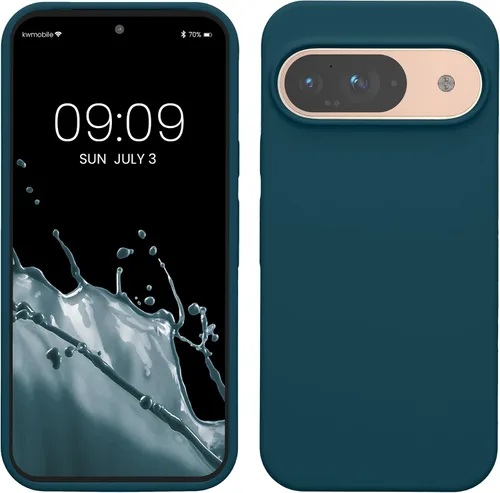 Vista 41 de kwmobile Funda Compatible con Google Pixel 6 Pro - Funda de Teléfono de Silicona TPU con Acabado Suave - Azul Caribe