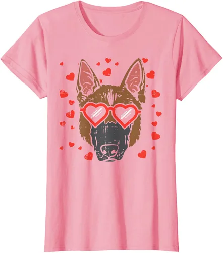 Vista 11 de Camiseta de regalo para perro con cara de pastor alemán, Negro, S