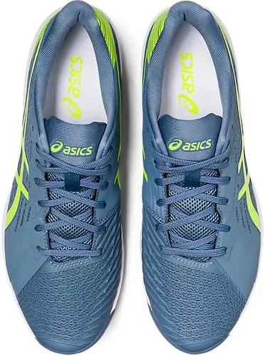 Vista 6 de ASICS Solution Swift FF para hombre, Azul aceroverde peligro