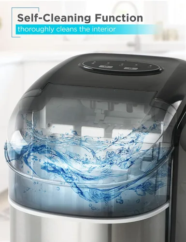 Vista 7 de BLACK+DECKER Máquina de hielo de capacidad de 26 lb
