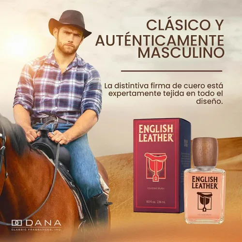 Vista 4 de Dana Colonia de Cuero Inglés para Hombres 8 Oz