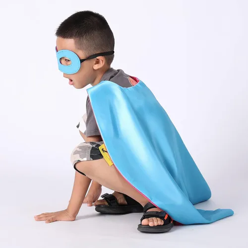 Vista 6 de Evlatte Capa y máscara de superhéroe para niños disfraz de superhéroe