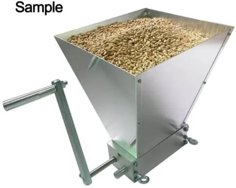 Vista 3 de Molino eléctrico manual de grano molino de cebada trituradora de malta molino de cerveza casero 2 rodillos