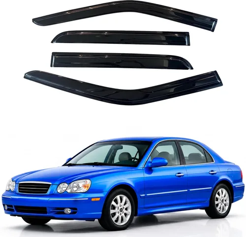 Vista 282 de Visera de ventana IG para Ford Focus Sedán y Hatchback 2012-2018, Protector de ventana lateral para lluvia y viento estilo Mugen, extra duradero