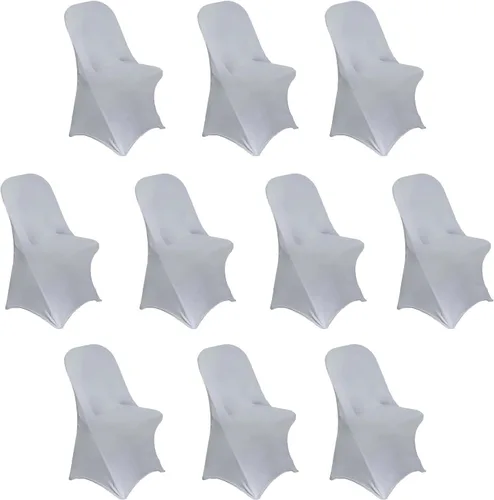 Vista 52 de Efavormart - Funda para silla plegable elástica de elastano, ajustable, para cenas, eventos, bodas, fiestas, banquetes, catering, color beige