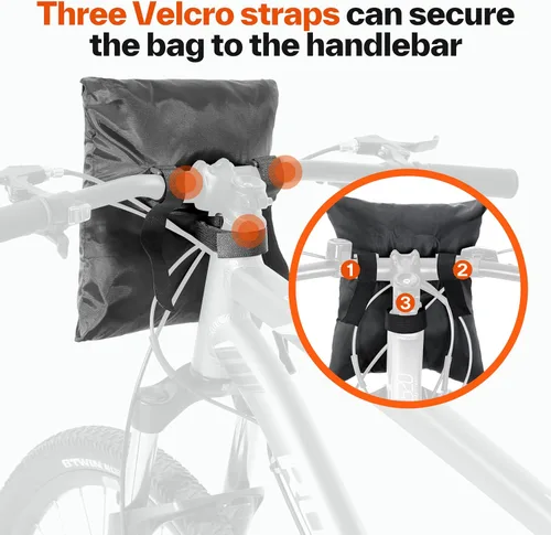 Vista 4 de Sportneer Cubierta para bicicleta: Fundas impermeables para bicicletas al aire libre con orificio de bloqueo y bolsa de almacenamiento, cubiertas