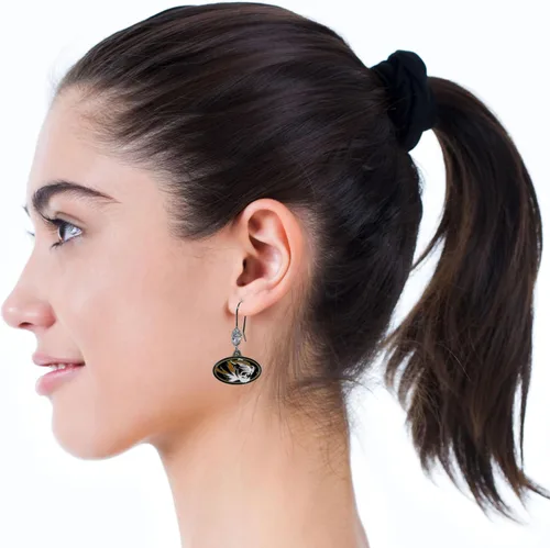 Vista 3 de Siskiyou Sports NCAA - Pendientes colgantes de cristal para mujer
