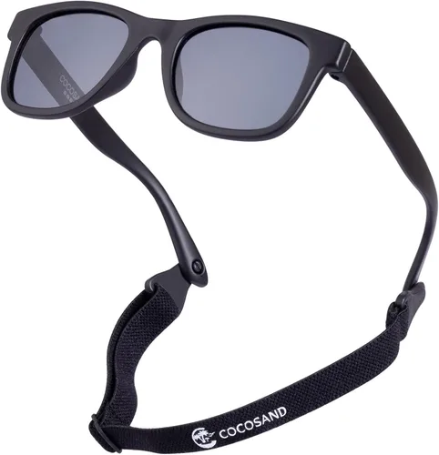 Vista 32 de COCOSAND Flexible Polarized Baby Sunglasses with Strap Beige