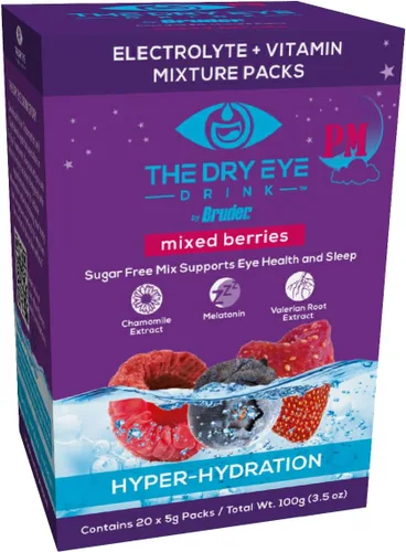 Vista 22 de l Hidratación definitiva para ojos secos l Paquetes de electrolitos en polvo sin azúcar l Mezclado con vitaminas, té verde, cúrcuma, taurina y DHA l