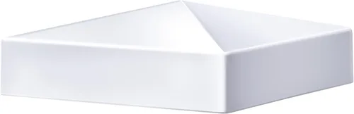 Vista 11 de Taiyin 1 pieza pirámide de vinilo blanco PVC tapas superiores, valla y cubierta para postes de valla de vinilo (4 x 4 pulgadas)