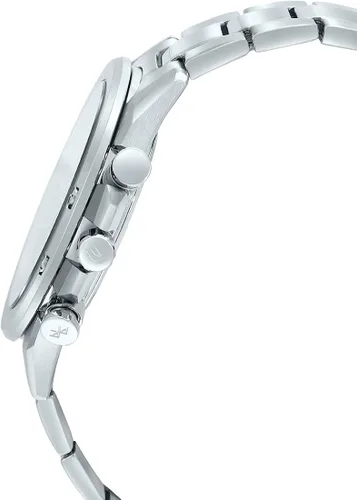 Vista 2 de Casio Edifice EQB-1000D-1ADR Reloj analógico de cuarzo plateado de acero inoxidable para hombre Azul Cronógrafos