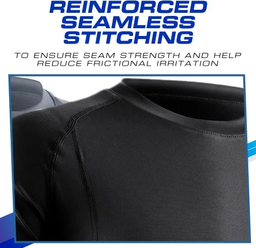 Vista 4 de Mens Compression Shirt Short Sleeve Dry-fit Athletic Base-Layer T-Shirt - 2 Pack