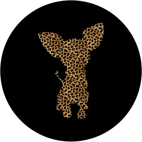 Vista 3 de Chihuahua - Soporte para teléfonos y tabletas, diseño de leopardo