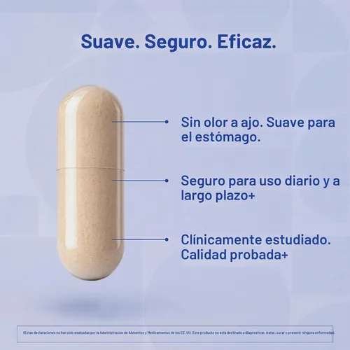 Vista 5 de Cápsulas con extractos de ajo añejado Kyolic, fórmula 100 original cardiovascular, 10041, 1, 1 Supports Circulatory Function and Overall Heart