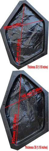 Vista 4 de SvitMolds Moldes de hormigón DIY Vendido 6 piezas Moldes de plástico Losa Fundición de hormigón Pavimentación de Jardín Senderos Piedra Patio