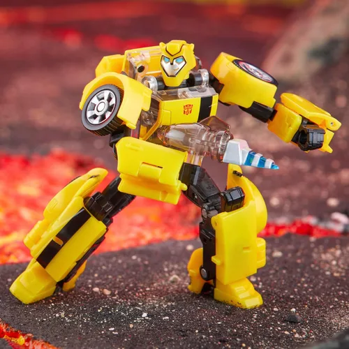Vista 8 de Transformers Legacy United Deluxe Class Animated Universe Bumblebee, Figura de Acción Convertible de 5.5 Pulgadas, 8+