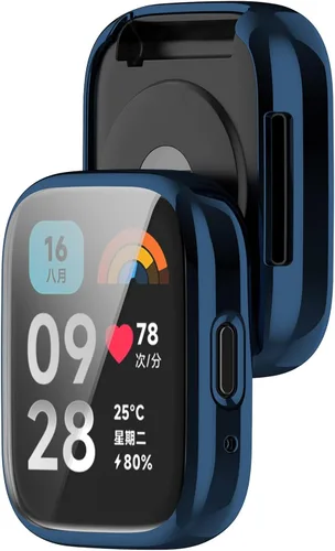 Vista 3 de Funda protectora de pantalla compatible con Xiaomi Redmi Watch 3 Lite, funda de TPU suave y ultradelgada, protector de pantalla para Xiaomi Redmi
