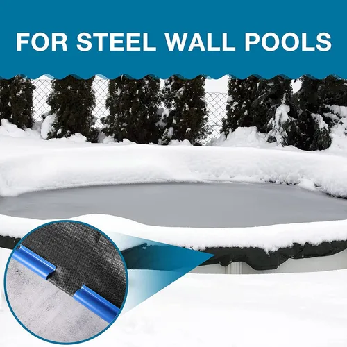 Vista 5 de Nuanchu Clips de cubierta de piscina para piscinas sobre el suelo, 3.15 pulgadas, resistente al viento, clips para piscinas sobre el suelo