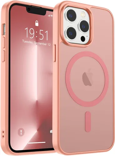Vista 167 de zapica Funda magnética para iPhone Air, con protector de pantalla de vidrio templado, compatible con MagSafe, translúcida mate, a prueba de golpes