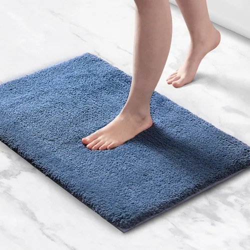 Vista 34 de Madison Park Alfombra de Baño Antideslizante, Tapete de Felpa Lujoso, Absorbente, Secado Rápido, Diseño de Spa, Decoración de Baño Marshmallow, Crema