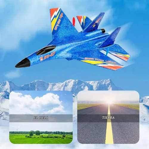 Vista 7 de SU27 RC Fighter Plane Principiante Avión RC 6-Axis Estabilizador Amarillo
