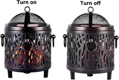 Vista 7 de Calentador de cera para chimeneas eléctricas, quemador de cera metálica, calentador de cera perfumada para regalos y decoraciones de oficina en casa