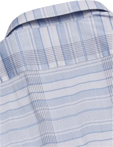 Vista 3 de Calvin Klein Camisa de vestir para hombre Xtreme Slim Fit Stain Shield Stretch Check