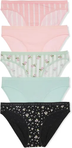 Vista 7 de Victoria's Secret - Ropa interior estilo bikini de algodón para mujer, bragas de cobertura moderada, paquete múltiple (XS-XXL)