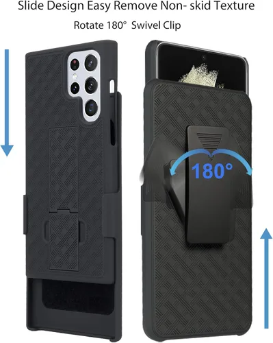 Vista 7 de Ailiber Funda para Samsung Galaxy S22 Ultra 5G, protector de pantalla