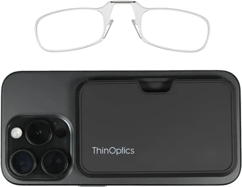 Vista 21 de Always With You by ThinOptics Classic Readers + Attachable Glasses Case Funda negra/marcos negros