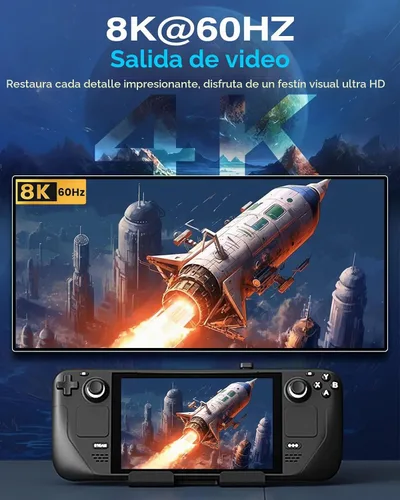 Vista 5 de MoKo Adaptador USB-C de 180 grados, conector de ángulo tipo C, espacio más amplio de 0.531 in