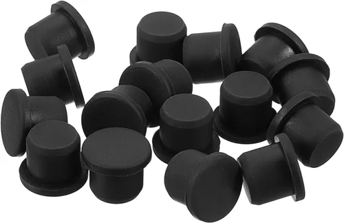 Vista 27 de uxcell 16 Piezas de Tapones de Goma Negros, 2.7mm para Agujeros de Enchufe de 2-2.5mm/0.08-0.1
