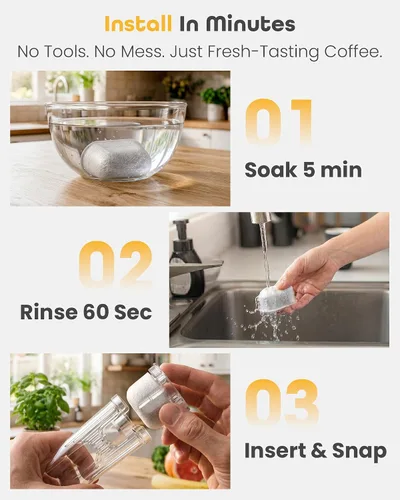 Vista 8 de Keurig 2.0 Filtro de repuesto para K Duo, K200 K250 K350, K-Duo Essentials, K-Compact Cafetera de una sola porción con depósito trasero, soporte