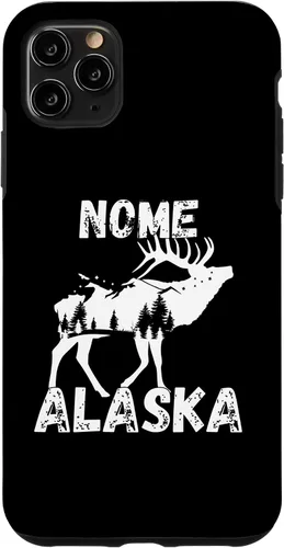 Vista 4 de Funda de recuerdo para iPhone 12 Mini Retro Nome AK Alaska City Apparel Souvenir