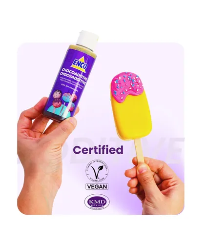 Vista 5 de ENCO Aditivo para Chocolate 4.23 OZ. Permite añadir colores de gel al chocolate blanco