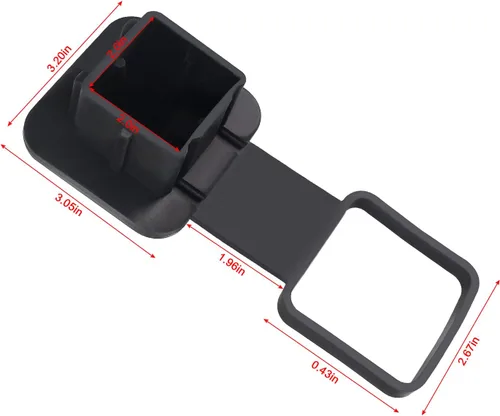 Vista 6 de Cubierta de tubo de inserción de enchufe de receptor de 2 pulgadas para Toyota, Ford, Jeep, Chevrolet, Nissan, Dodge, Ram, Porsche, Mercedes Benz