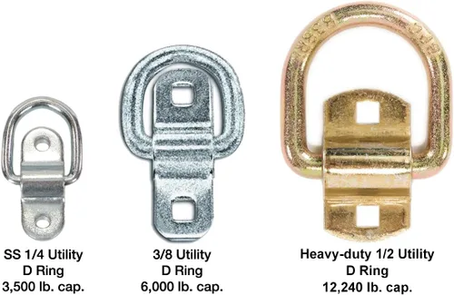 Vista 5 de Pesada 12,240 lb Cap. Tiedown y placa trasera w/2 – 1/2" hardware, Paquete de 2
