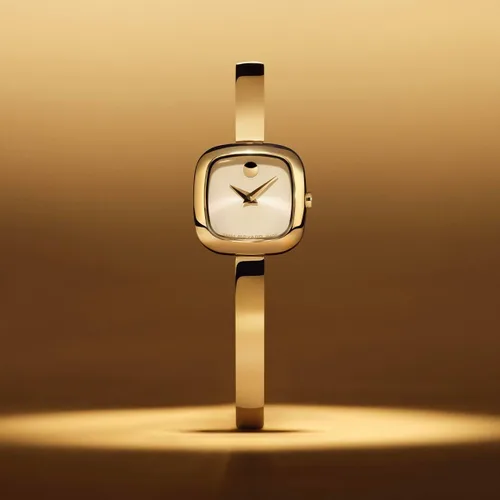 Vista 6 de Movado Women's Museum Bangle Watch – Swiss Quartz – 21 mm Case – Classic Stainless Steel Bracelet – Gift for Her