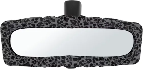 Vista 41 de Funda para espejo retrovisor de automóvil con estampado de vaca negro, protector de espejo retrovisor automático elástico
